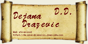 Dejana Dražević vizit kartica